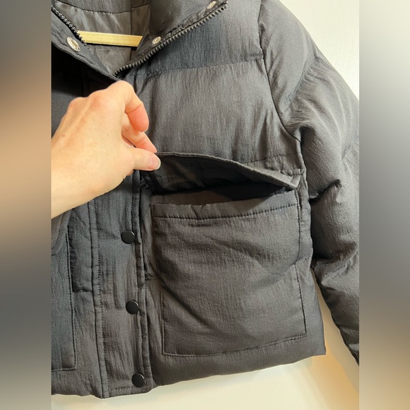 Blue Blush Puffer Crop Jacket - Picture 15 of 17